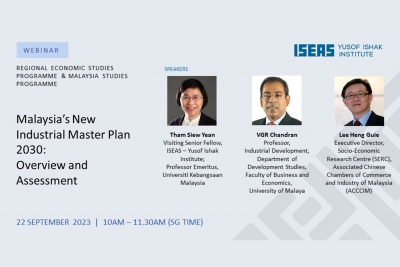 ISEAS Yusof Ishak Institute Webinar: Malaysia's New Industrial Master ...